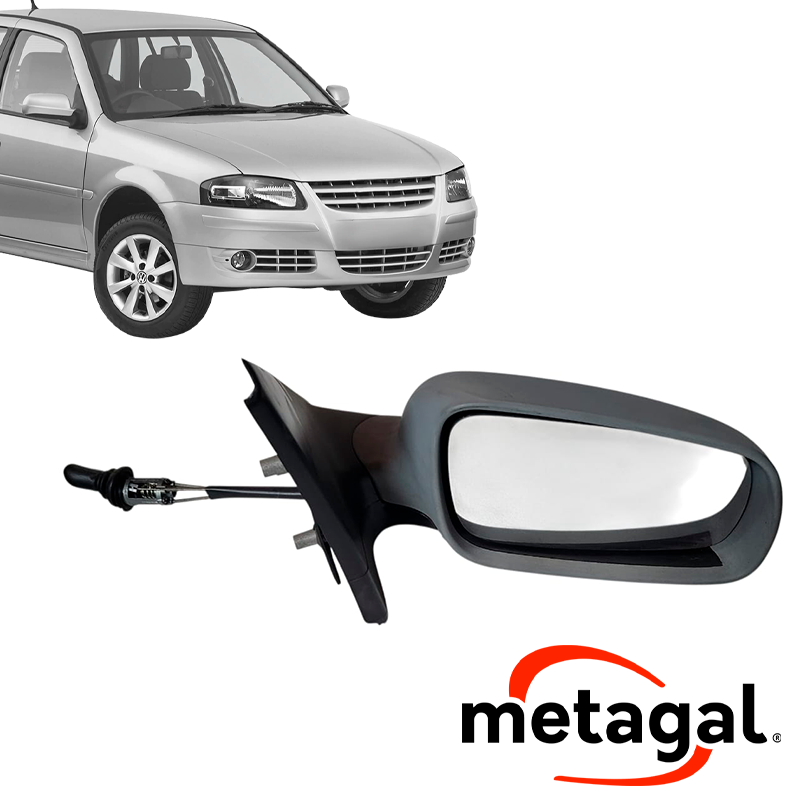 Espejo Manual p/pintar Derecho | Gol G3 G4 00/2014 (3 Puertas)