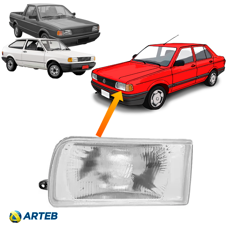 Optica Izquierda (ARTEB) | Senda Gol Saveiro G1 91/95