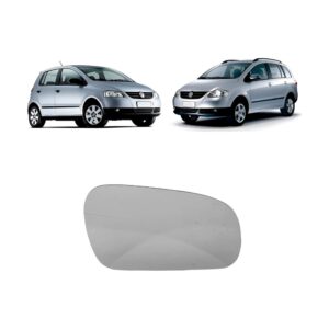 Vidrio de Espejo con Base Derecho - VW Fox / Suran 2005-2010 - 5Z0857522