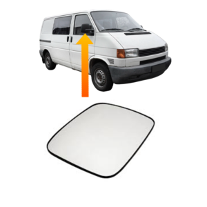 Vidrio de Espejo C/Base Derecho| Transporter T4 99/07