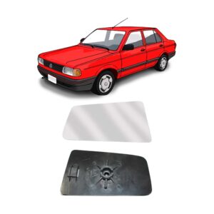 Vidrio de Espejo con Base Bola Izquierdo - VW Gol / Senda / Saveiro / Gacel (G1) - ZAE857521br