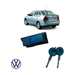Botón de Cerradura de Baúl con Llave Mecánica - VW Polo Classic - Original VW 1H6827571E B41