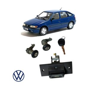 Kit de Cerraduras (Puertas y Baúl) con Llave - Original VW - VW Pointer