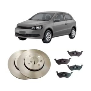 KIT Discos y Pastillas de Freno | Gol Trend Voyage Saveiro (256mm - pastilla banana)