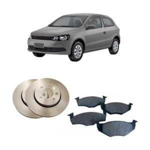KIT Discos y Pastillas de Freno | Gol Trend Voyage Saveiro (256mm - pastilla recta)