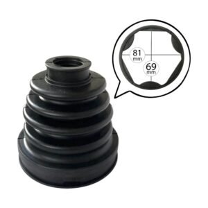 Fuelle de Homocinética Lado Caja Trébol (81 x 69 mm) | Bora Passat Tiguan Vento Audi A3 A4